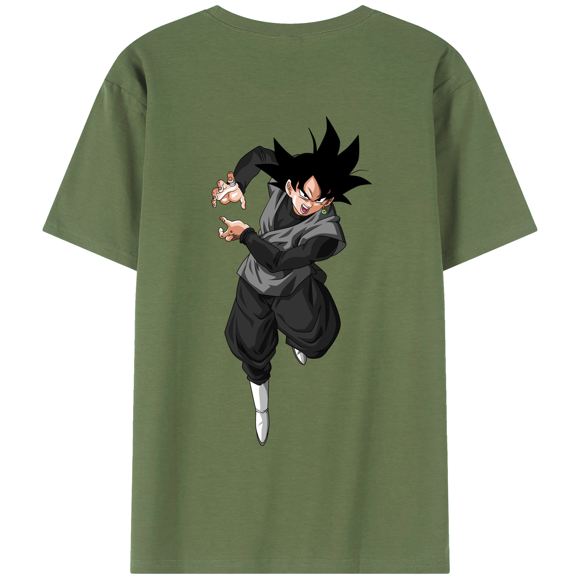 （画像用） ドラゴンボール ベジータ四世（Bejīta Yonsei）DRAGON BALL Vegeta IV 綿100％ メンズ半袖Tシャツ（バックプリント） 通気性